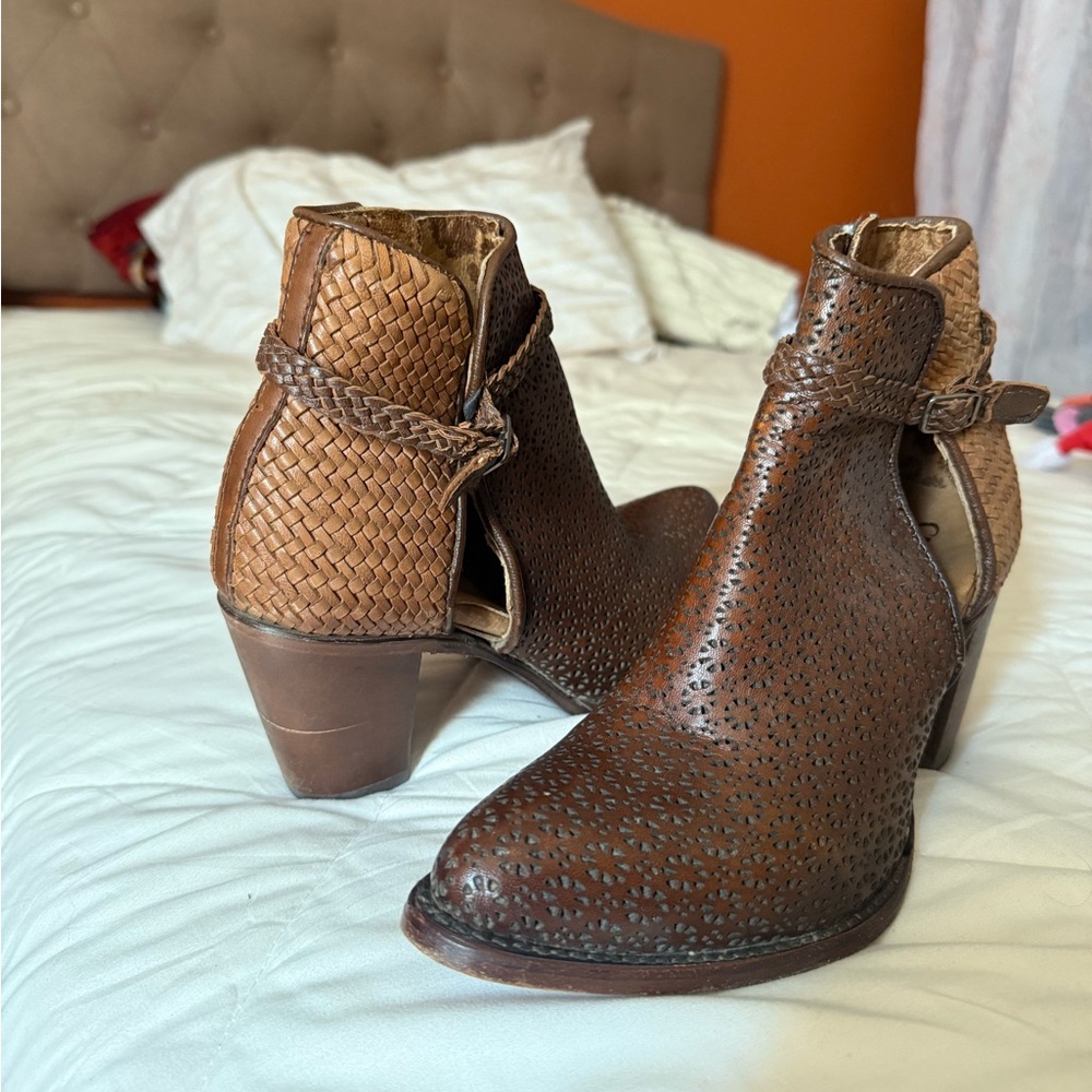 Elegant Brown Ankle Booties